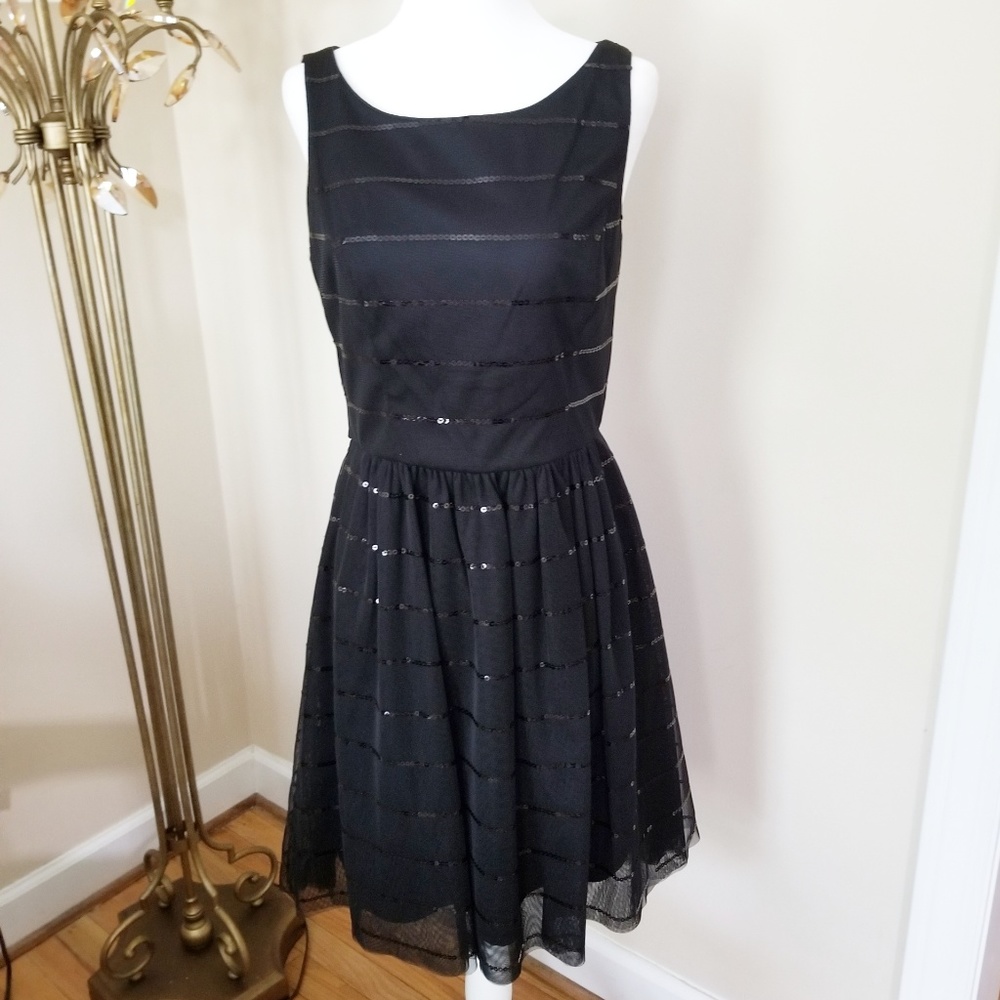 Jessica Simpson Black Sequin Dress